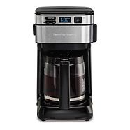 Hamilton Beach Elite Programmable Coffee Maker, Black Stainless Steel 