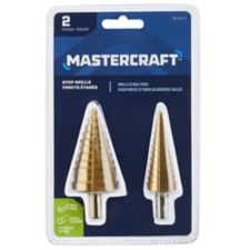 Step Drill Bit >> Mastercraft Titanium Nitride Coated Step Drill 2 Pc Step Drill Bit >> Mastercraft Titanium Nitride Coated Step Drill 2 Pc