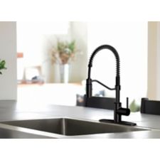 Danze Jasper 1 Handle Pull Down Kitchen Faucet Matte Black