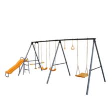 Seven Station Metal Swing Set