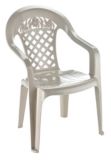 Plastic Patio Chair, Sandstone