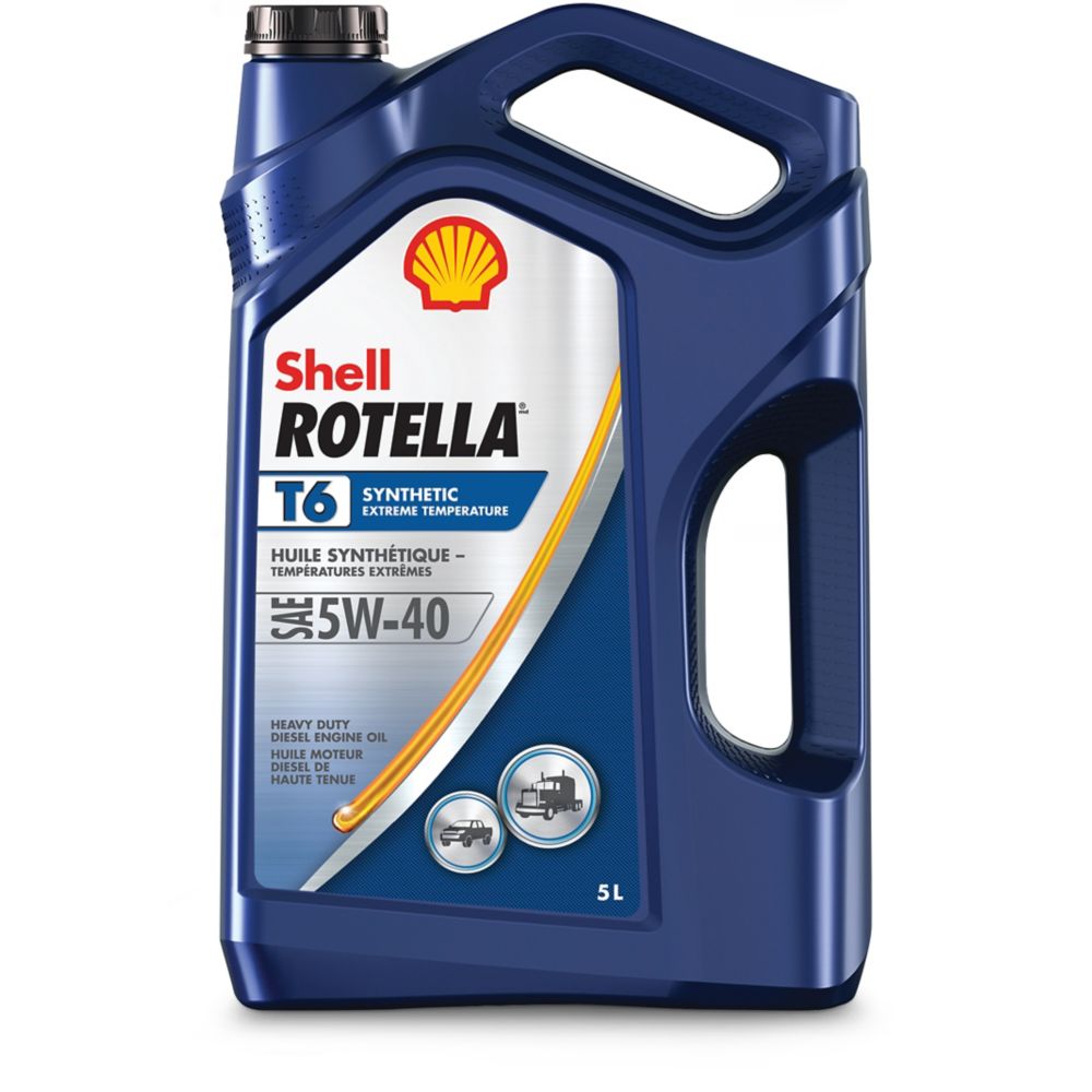 Rotella T6 Synthetic DieselEngine Oil, 5-L Shell