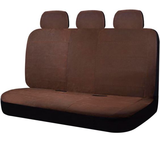 Autotrends Truck Bench Seat Cover, Brown Leather Bench Seat Truck