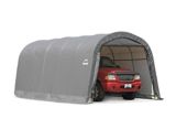 ShelterLogic Garage-in-a-Box® Round Shelter, Grey, 12-ft x 20-ft x 8-ft | Shelter Logicnull