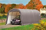 ShelterLogic Garage-in-a-Box® Round Shelter, Grey, 12-ft x 20-ft x 8-ft | Shelter Logicnull