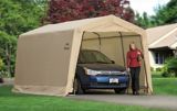 ShelterLogic Peak Style Auto Shelter, Sandstone, 10-ft x 15-ft x 8-ft | Shelter Logicnull