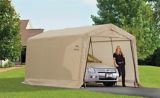 ShelterLogic Peak Style Auto Shelter, Sandstone, 10-ft x 15-ft x 8-ft | Shelter Logicnull