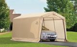 ShelterLogic Peak Style Auto Shelter, Sandstone, 10-ft x 15-ft x 8-ft | Shelter Logicnull