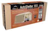 ShelterLogic Peak Style Auto Shelter, Sandstone, 10-ft x 15-ft x 8-ft