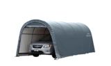 ShelterLogic Round Car Shelter, Grey, 10-ft x 20-ft | Shelter Logicnull