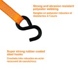 3,000-lb Padded Handle Ratchet Tie Down Straps, 1-in x 10-ft, 4-pk | MotoMasternull