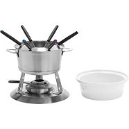 Swissmar F66708 Sierra Fondue Set 11-delig, gietijzer/roestvrij staal, metallic zwart, 1,6L, multifunctionele fondueset voor vlees, kaas en chocolade, geschenkdoos