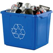Bac de recyclage, bleu, 59 L