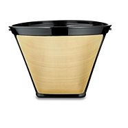 Medelco One All Gold Tone Permanent Universal Coffee Filter, Dishwasher Safe, BPA-Free