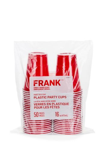 FRANK Plastic Party Cups, 473-mL, 50-pk Product image