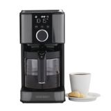 PADERNO 12-Cup Programmable Coffee Maker, Black Stainless Steel | Padernonull