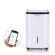 Honeywell 50 Pint Portable 2-Speed Dehumidifier w/ Smart Wi-fi For Home & Large Basement, ENERGY STAR®