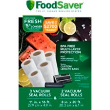 Foodsaver Multi Pack Vacuum Seal Rolls 5 Pk Canadian Tire