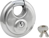 Cadenas disque Master Lock en acier inoxydable, 70 mm, arceau protégé | Master Locknull