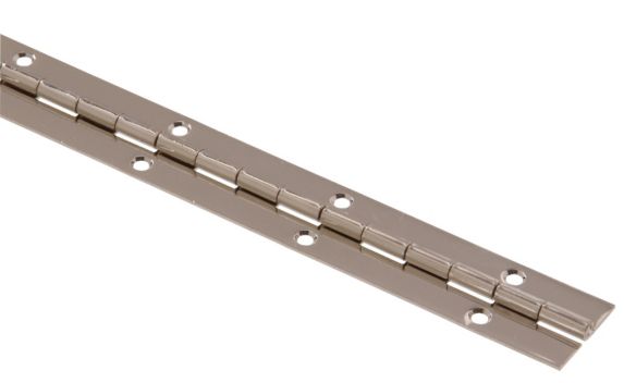 Hardware Essentials Continuous Hinge, Nickel-Plated Product image