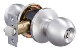 Garrison Keyed Entrance Ball Knob Satin Nickel Canadian Tire