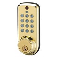 Weiser Maximum Security Electronic Deadbolt, Polished Brass Finish ...