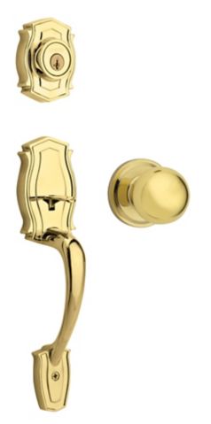 Weiser Heritage Gripset With Huntington Ball Interior Knob