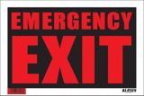 Affiche Emergency Exit Klassen, 8 x 12 po | Ultranull