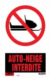 Affiche interdisant l'accès aux motoneiges Klassen (français), 8 x 12 po | Ultranull