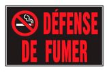 Affiche Défense de fumer Hillman (français), 8 x 12 po | Hillmannull