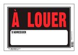 Hillman A Louer Sign (French), 8 x 12-in | Hillmannull