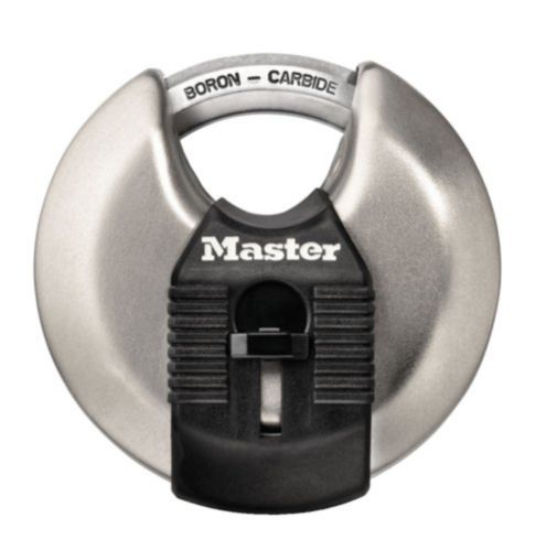 Cadenas disque large Master Lock Magnum en acier inoxydable, 70 mm, arceau protégé Image de l’article