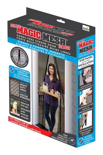 Magic Mesh Hands Free Magnetic Screen, Best Magnetic Screen For Sliding Glass Door