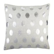 CANVAS Sophie Silver Cushion, 18 x 18-in