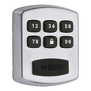 Weiser Maximum Security Electronic Deadbolt, Polished Brass Finish ...