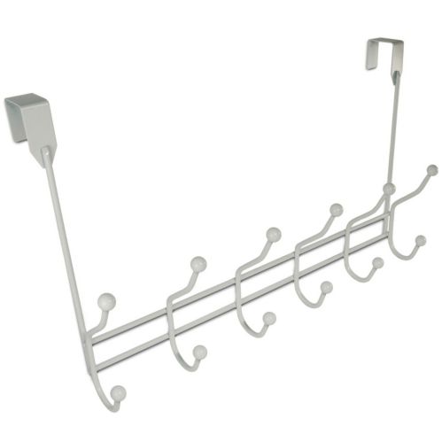 Nystrom White Over-the-Door Rack, 6-Hook Product image