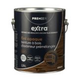 Teinture d'extérieur opaque Premier Extra, prémélangée, noyer, 1 gallon | Premier Paint Premier Activenull