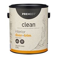 Peinture d'intérieur pour portes et moulures Premier Clean, satin, blanc, 1 gal