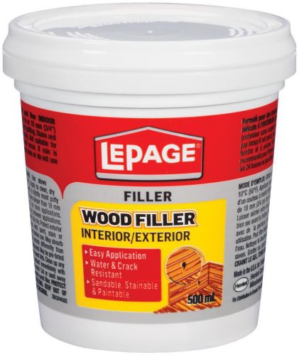 Lepage Interior Exterior Wood Filler, Outdoor Wood Filler Stainable