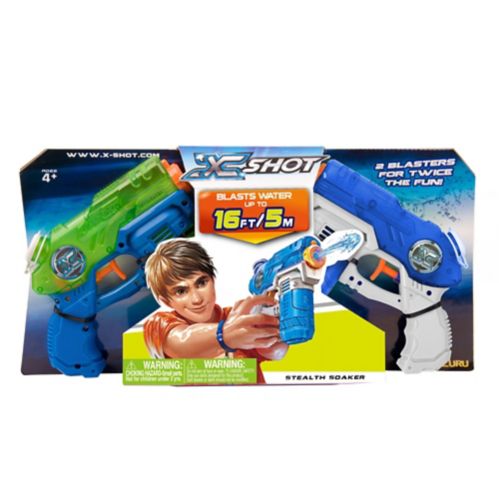 ZURU X-Shot Stealth Soaker Water Blaster, Kids' Outdoor Summer Water Toy, Age 4+, 2-Pk Product image