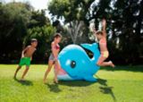 Summer Waves Inflatable Giant Whale Sprinkler for Kids, with Hose Attachment, Blue, 45-in, Age 3+ | Vendornull