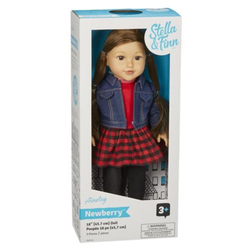 Stella & Finn Newberry Deluxe Doll, Ainsley, 18-in Toy Figure for Kids, Ages 3+
