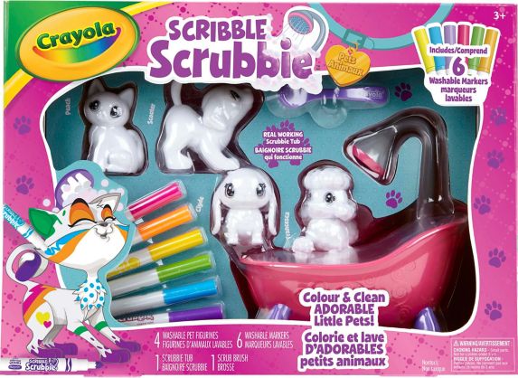 Jeu de baignoire Crayola Scribble Scrubbie avec animaux Image de l’article