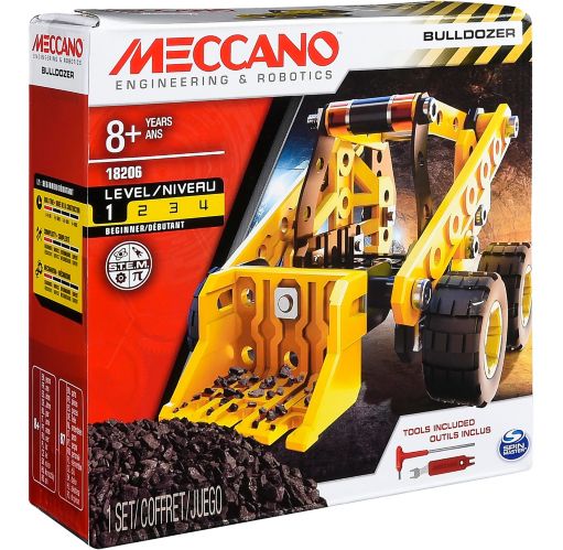 Ensemble de construction STEM, bulldozer/buggy de course Meccano Image de l’article