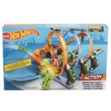 hot wheels corkscrew crash track set video