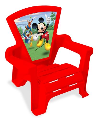 Chaise de patio Adirondack en plastique pour enfants, Pat’Patrouille, Princesses Disney, Les Bagnoles, Mickey, choix variés Image de l’article