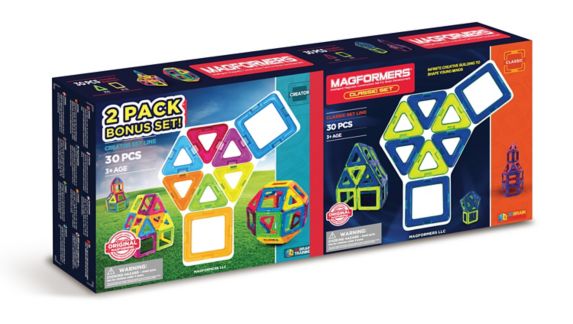 Magformers® Neon Colour Intelligent Magnetic & Creator, Construction Set, 60 pc, Ages 5+ Product image