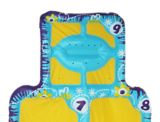 Banzai Kids' Aqua Blast Hopscotch No-Slip Water Splash Pad & Sprinkler w/ Markers, Age 3+ | Banzainull
