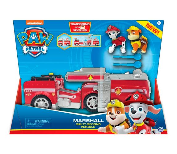 PAW Patrol Marshall Split-Second Transforming Fire Truck Vehicle Toy Toddlers, Ages Canadian Tire