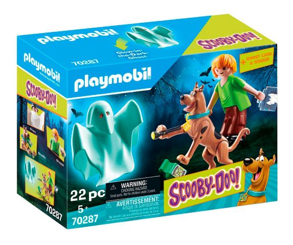 Playmobil Scooby-Doo Scooby & Shaggy w/Ghost Playset For Kids, 22 pc, Ages 5+ Product image